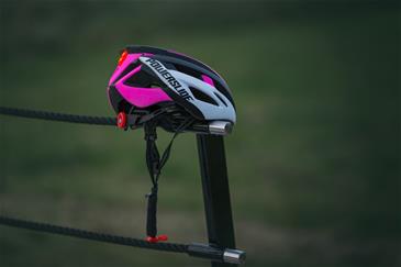 Powerslide Race Attack Pink Hjelm med LED Lys-7