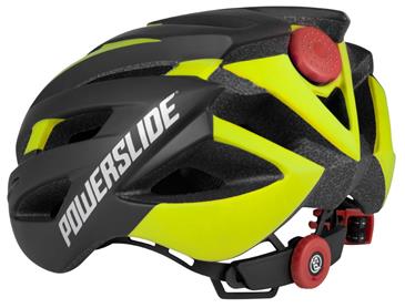 Powerslide Race Attack Yellow Hjelm med LED Lys-2