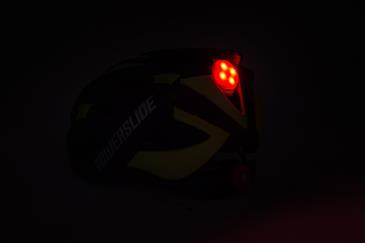 Powerslide Race Attack Yellow Hjelm med LED Lys-6