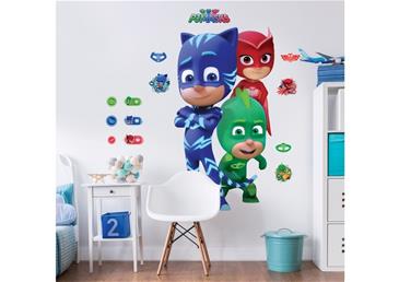 Pyjamasheltene / PJ Masks Kæmpe Figur Wallsticker