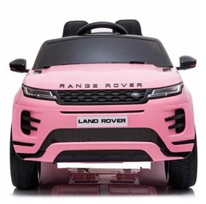 Range Rover Evoque Elbil til børn Pink m/4x12V + Gummihjul + Lædersæde-5