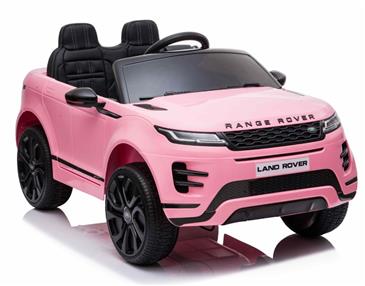 Range Rover Evoque Elbil til børn Pink m/4x12V + Gummihjul + Lædersæde-6