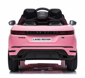 Range Rover Evoque Elbil til børn Pink m/4x12V + Gummihjul + Lædersæde-7