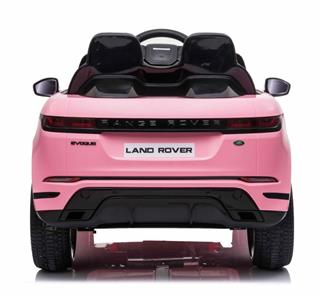 Range Rover Evoque Elbil til børn Pink m/Lithium + 4x12V + Gummihjul-7