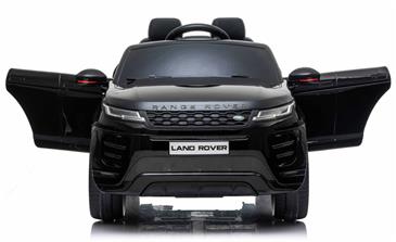 Range Rover Evoque Elbil til børn Sort m/4x12V + Gummihjul + Lædersæde-2