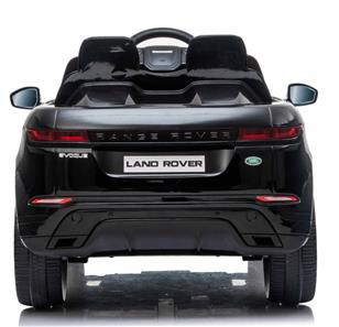Range Rover Evoque Elbil til børn Sort m/4x12V + Gummihjul + Lædersæde-5