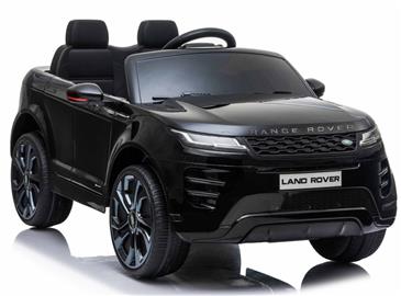 Range Rover Evoque Elbil til børn Sort m/4x12V + Gummihjul + Lædersæde-6