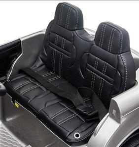 Range Rover Evoque Elbil til børn Sort m/4x12V + Gummihjul + Lædersæde-9