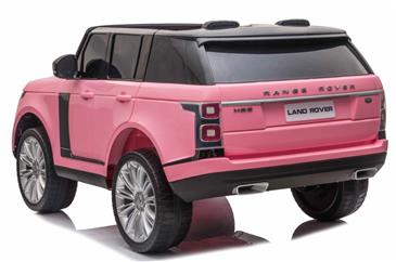Range Rover Sport 4x4 Elbil til børn Pink m/4x12V + Gummihjul + Lædersæde-4