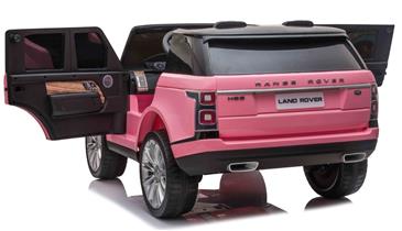 Range Rover Sport 4x4 Elbil til børn Pink m/4x12V + Gummihjul + Lædersæde-6