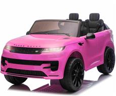 Range Rover Sport Elbil til børn 21,6V Pink m/Gummihjul + Lædersæde