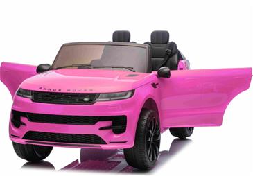Range Rover Sport Elbil til børn 21,6V Pink m/Gummihjul + Lædersæde-4