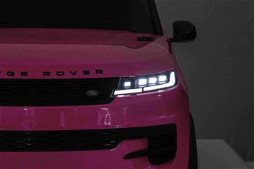 Range Rover Sport Elbil til børn 21,6V Pink m/Gummihjul + Lædersæde-7