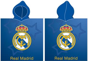 Real Madrid Poncho badehåndklæde med hætte - 100 procent bomuld
