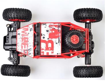 Rock Rover Fjernstyret 4WD Crawler 1:18 2.4G, Rød-7