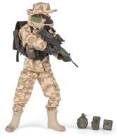 S.A.S. (Special Air Service) Action Figur 30,5cm med tilbehør