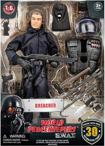 S.W.A.T. Breacher ''Gennembryder'' Politi Action Figur 30,5cm-2