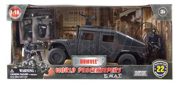 S.W.A.T. Humvee inkl. tilbehør og 2 figurer 1:18 -2