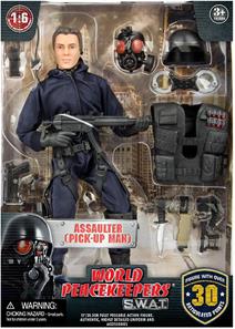 S.W.A.T. Pick-up Man Politi Action Figur 30,5cm-2