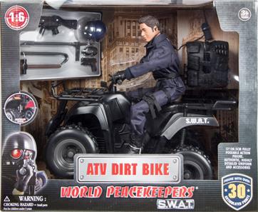 S.W.A.T. Politi ATV + Action Figur 30,5cm-2