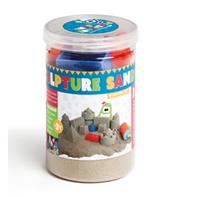 Sandskulpturer – 500 g formbart legesand med forme