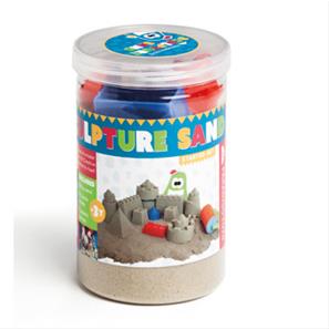 Sandskulpturer – 500 g formbart legesand med forme