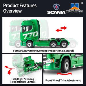 Scania 770 S V8 Fjernstyret Lastbil 1:18 19CH 2.4G-9