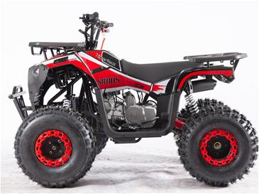 Sirius ATV 125CC m/3+1 Gear Sort/Rød 8''-3