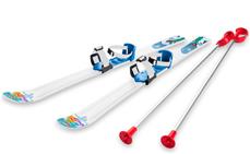 Ski til Børn 70 cm med skistave, Hvid/Blå
