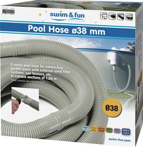 Slange til pool 38mm, 9 meter