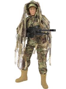 Sniper Jungle Militær Action Figur 30,5cm med tilbehør
