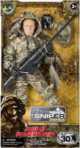 Sniper Jungle Militær Action Figur 30,5cm med tilbehør-2