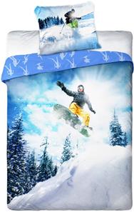 Snowboard Sengetøj 140x200 cm - 100 procent bomuld