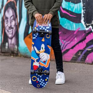 Sonic Wooden Skateboard til Børn -4