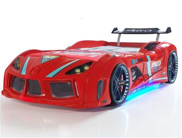  Speed Tuning 4WD Bilseng med Komplet LED-Lys og Lydpakke, Rød