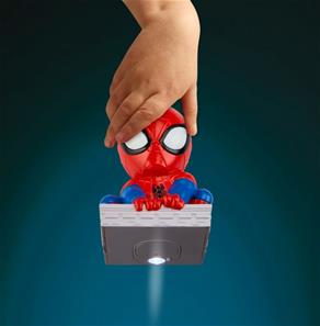 Spiderman 2i1 Natlampe og lygte Figur-3