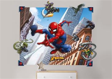 Spiderman 3D Vægdekoration - Wallstickers / Tapet-2