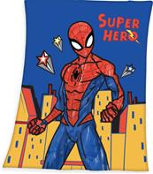 Spiderman Fleece tæppe - 130 x 170 cm