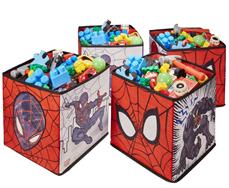 Spiderman Legetøj Opbevaringsbokse (4 stk)