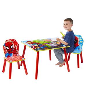 Spiderman og Marvel venner bord med stole