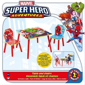 Spiderman og Marvel venner bord med stole-5