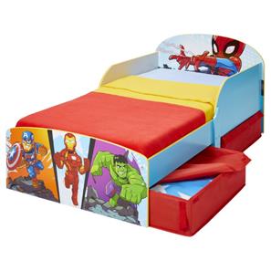 Spiderman og Marvel venner Junior Træ seng m/opbevaring (140cm)