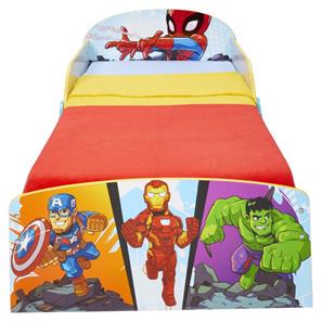 Spiderman og Marvel venner Junior Træ seng m/opbevaring (140cm)-3