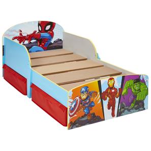 Spiderman og Marvel venner Junior Træ seng m/opbevaring (140cm)-4