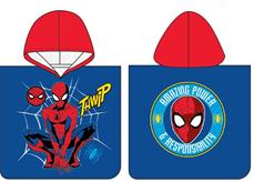 Spiderman Poncho badehåndklæde med hætte