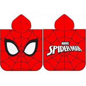 Spiderman Poncho badehåndklæde med hætte-3