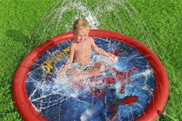 Spiderman Splash Pad 165 cm vandplask-2