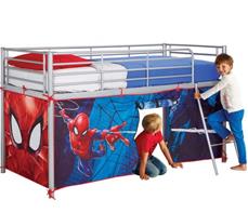 Spiderman Telt til Halvhøj Køjeseng (190-200cm)