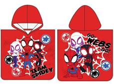 Spidey and His Amazing Friends Poncho badehåndklæde med hætte