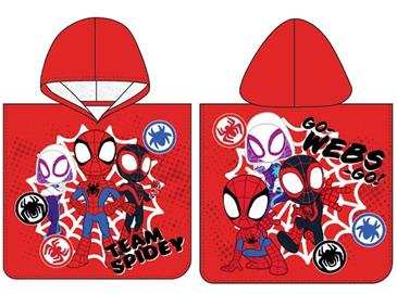 Spidey and His Amazing Friends Poncho badehåndklæde med hætte